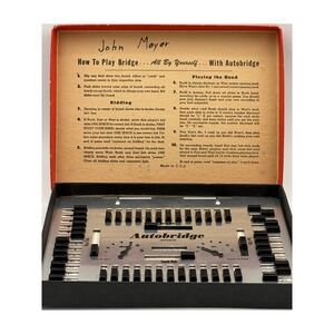 Vintage Autobridge Auto Bridge Game Complete Original Box